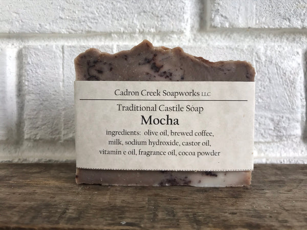 Coffee Infused Milk Soap, Mocha Castile