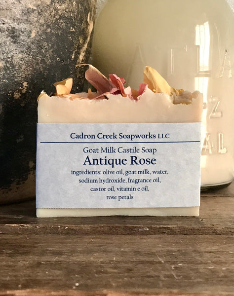 Goat Milk Castile Antique Rose Handmade Soap