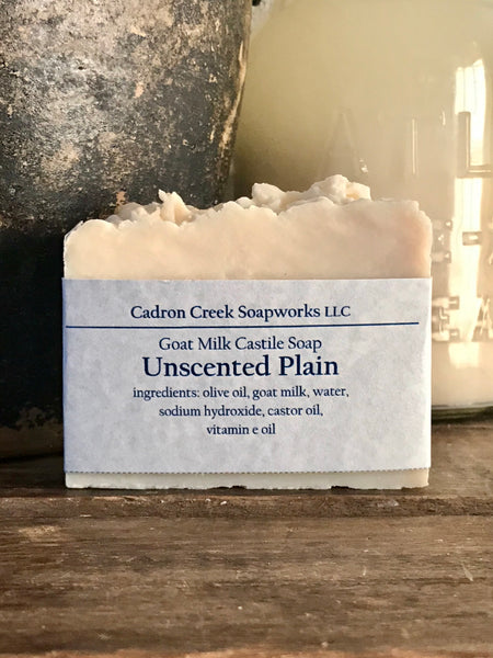 Goat Milk Castile Unscented Handmade Soap