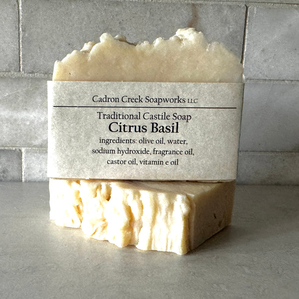 Citrus Basil Scented Handmade Soap