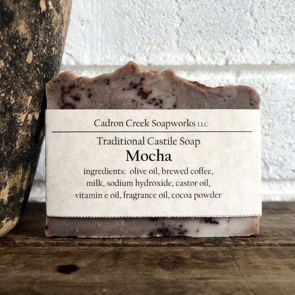 Coffee Infused Milk Soap, Mocha Castile