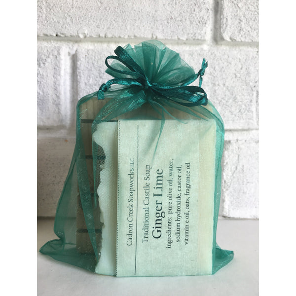 Bulk Soap 1,  ONE Bar Soap and ONE Soap Deck Gift Set, Wrapped in Organza Gift Bag