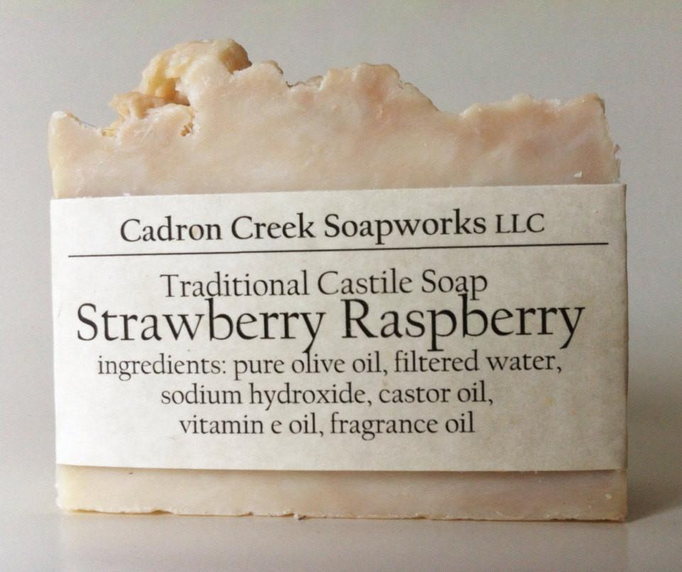 Traditional Castile Strawberry Raspberry Handmade Soap