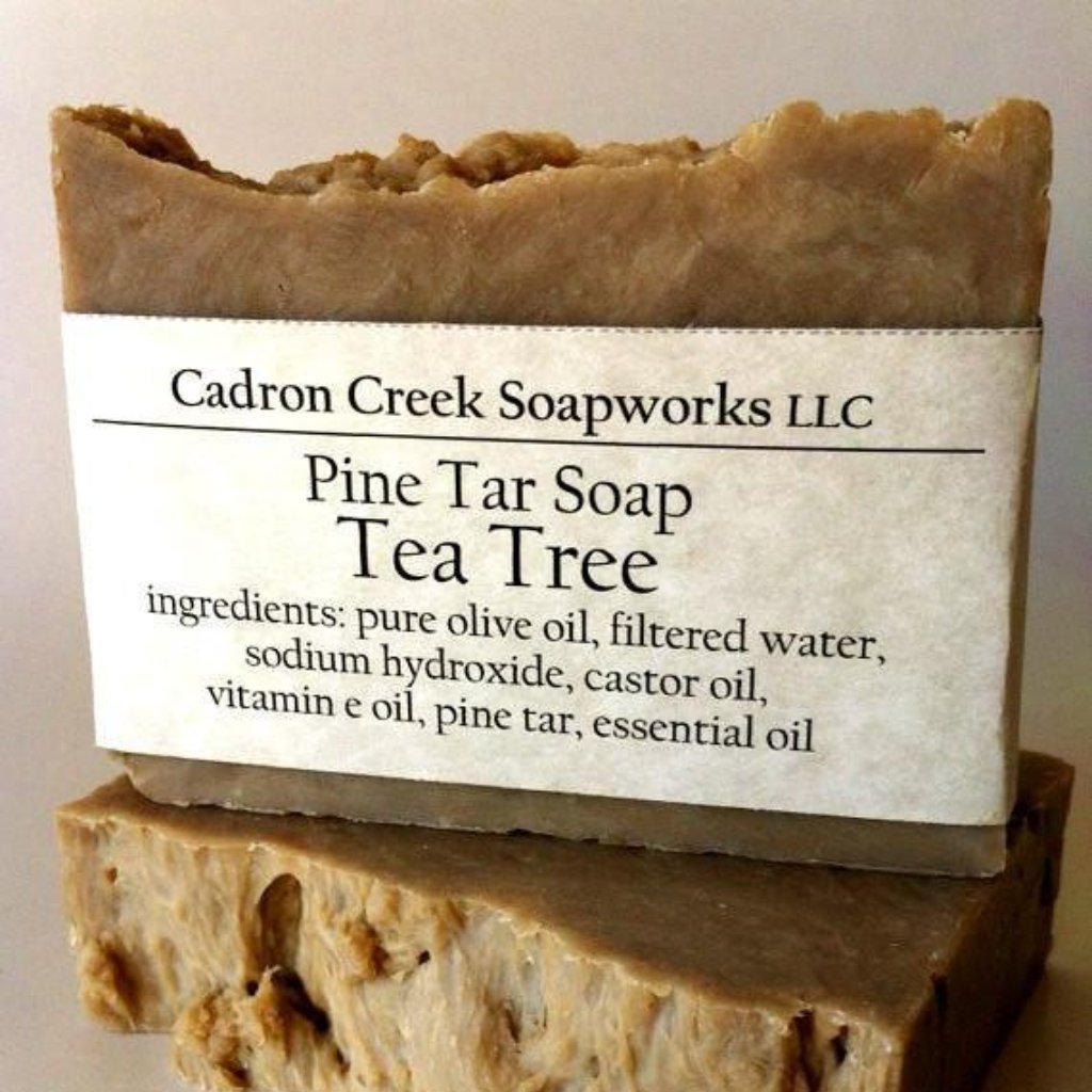 Pine Tar Soap -- goat milk soap with pine tar & essential oils