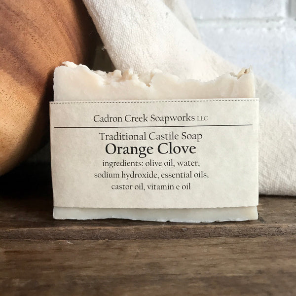 Traditional Castile Orange Clove Handmade Soap