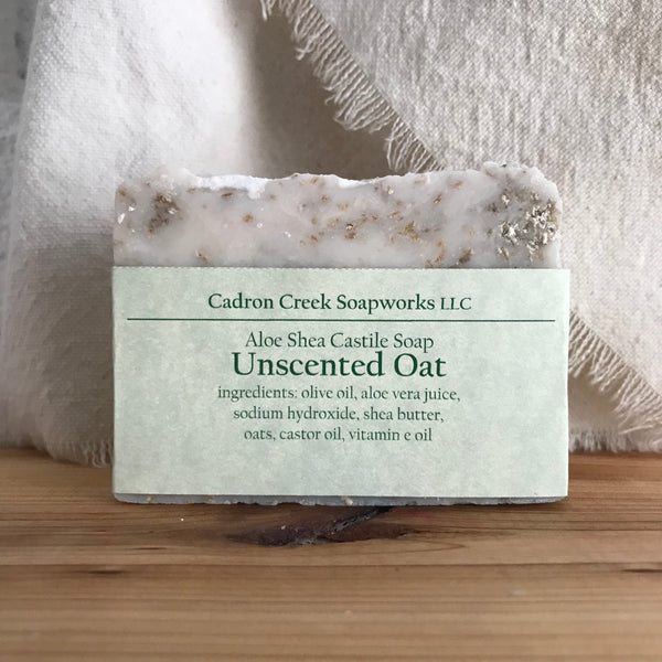 Aloe Shea Unscented Oat Castile Handmade Soap