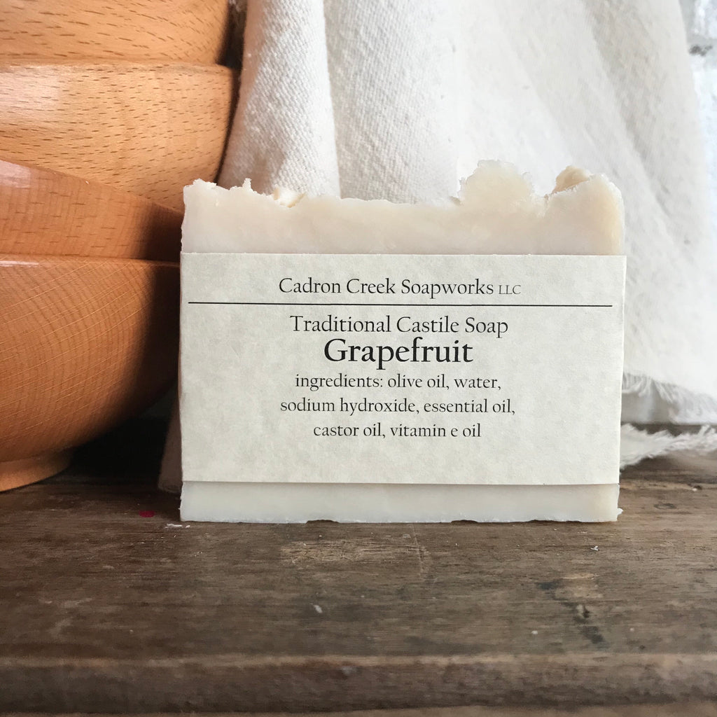 Traditional Castile Grapefruit Handmade Soap