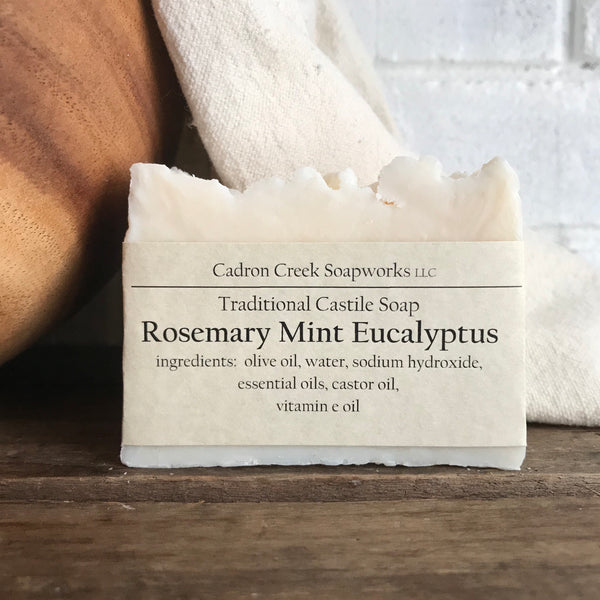 Traditional Castile Rosemary Mint Handmade Soap