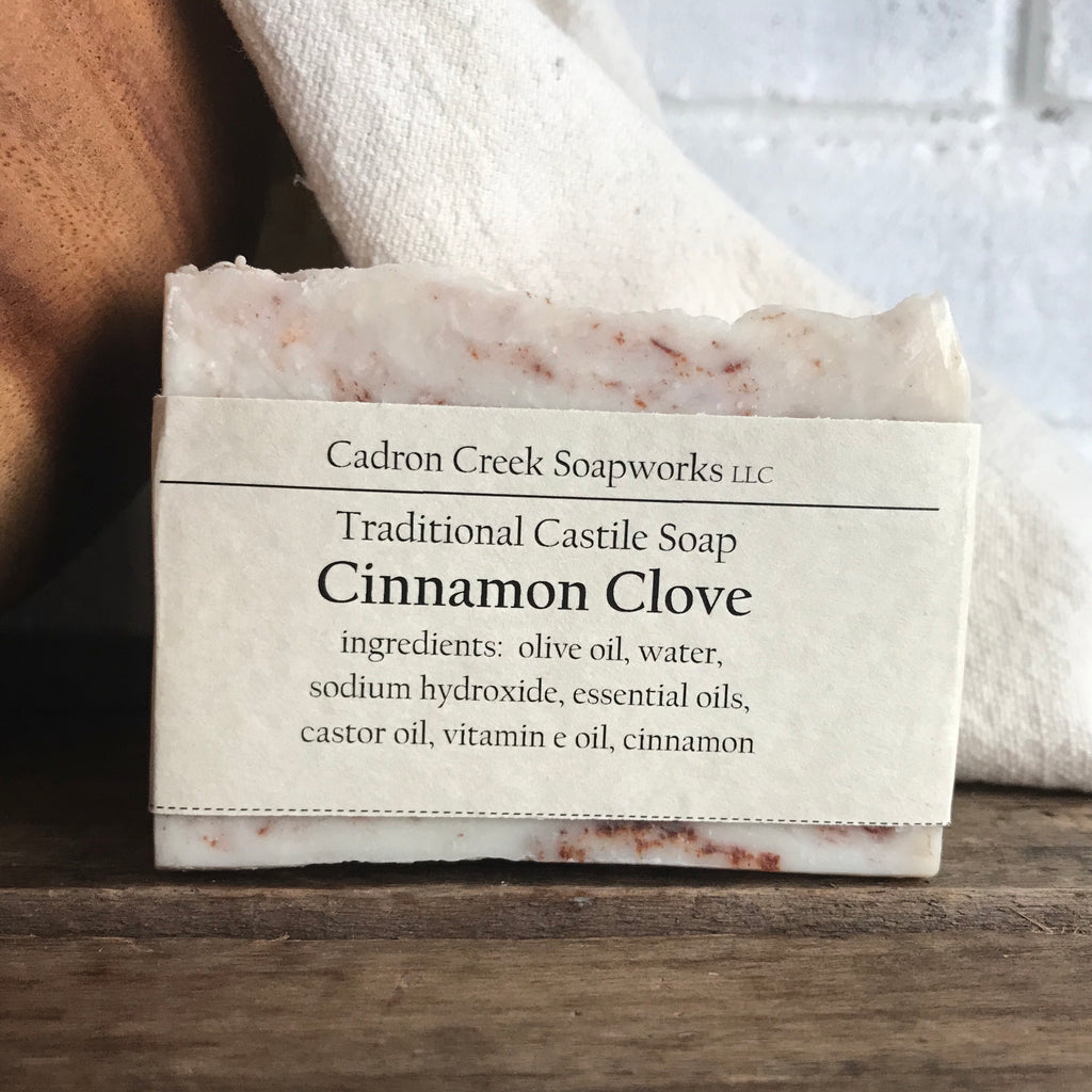 Traditional Castile Cinnamon Clove Handmade Soap