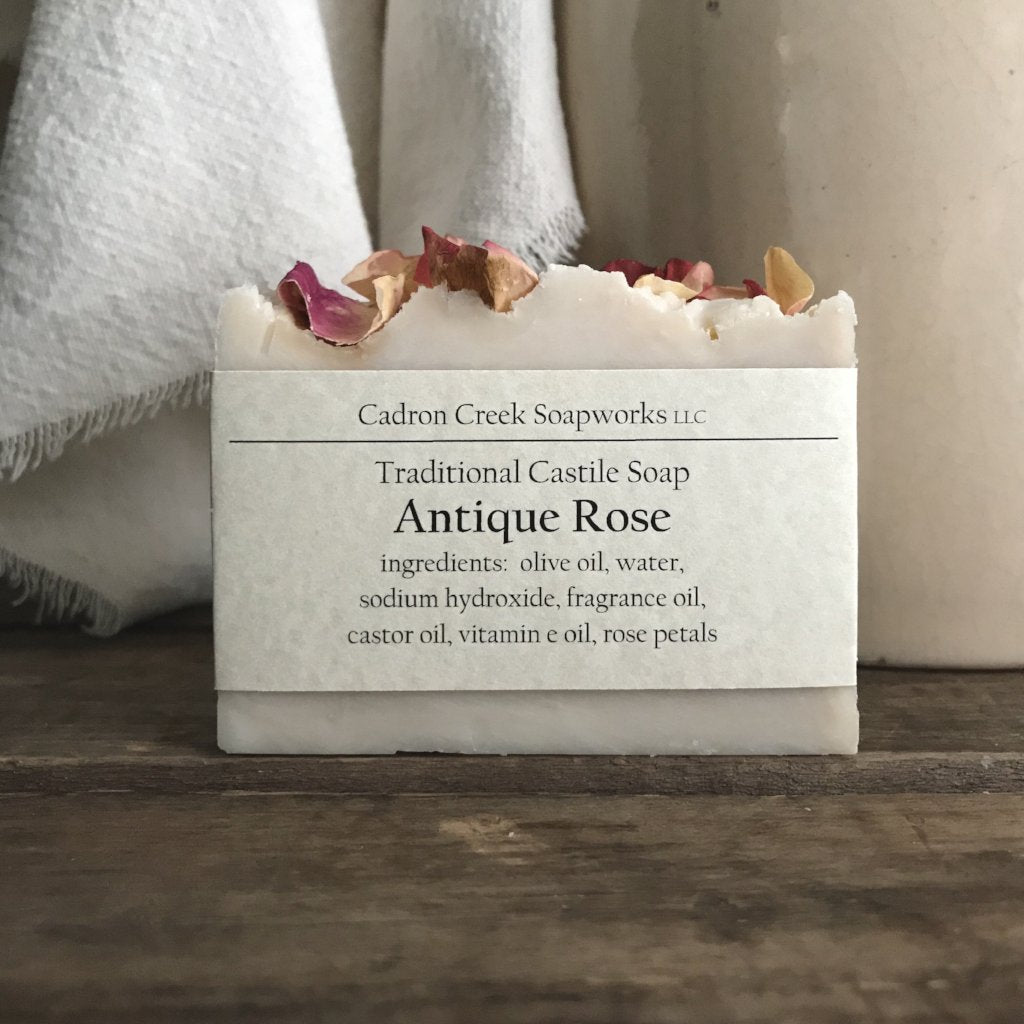Traditional Castile Antique Rose Handmade Soap