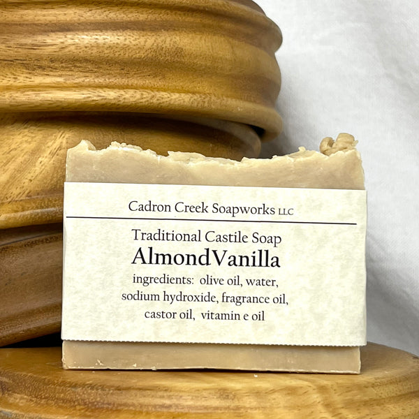 Traditional Castile Almond Vanilla Handmade Soap