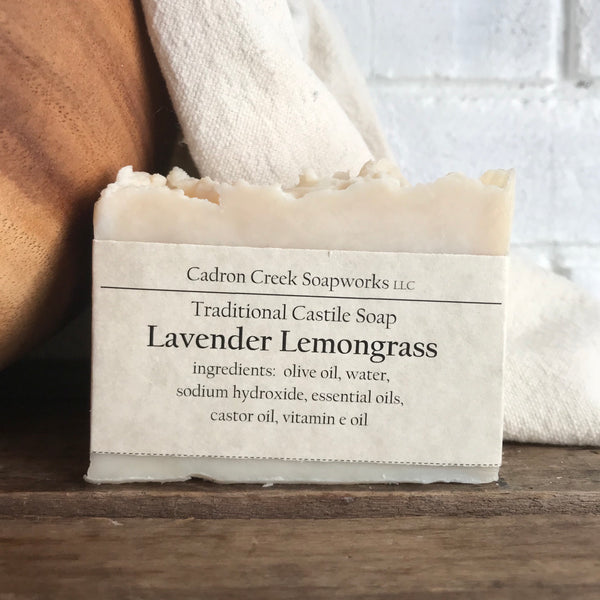 Traditional Castile Lavender Lemongrass Handmade Soap