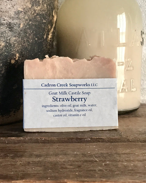 Goat Milk Castile Strawberry Handmade Soap