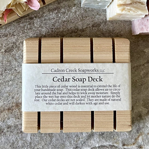 Wooden Soap Deck, Cedar Soap Holder, Drying Board