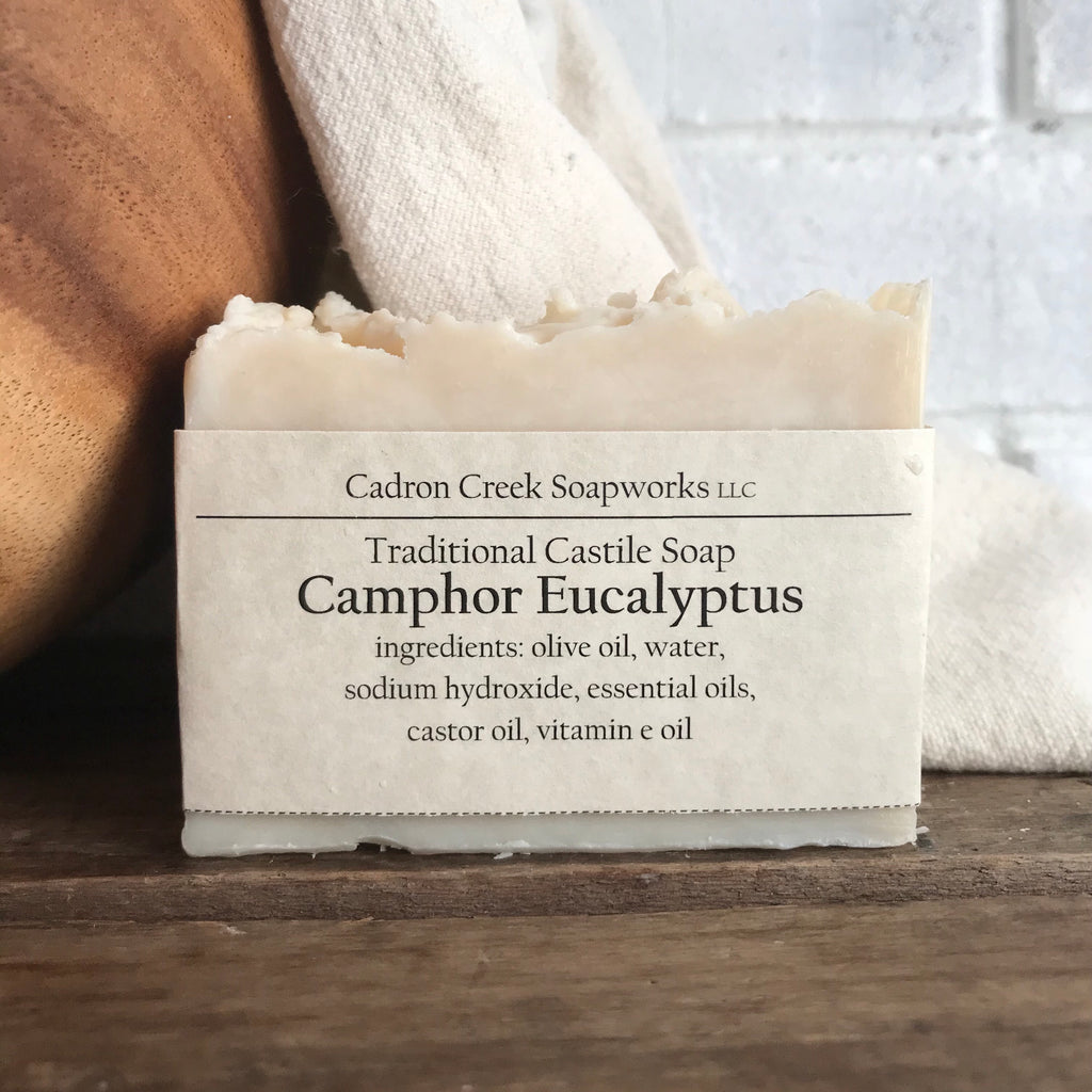 Traditional Castile Camphor Eucalyptus Handmade Soap
