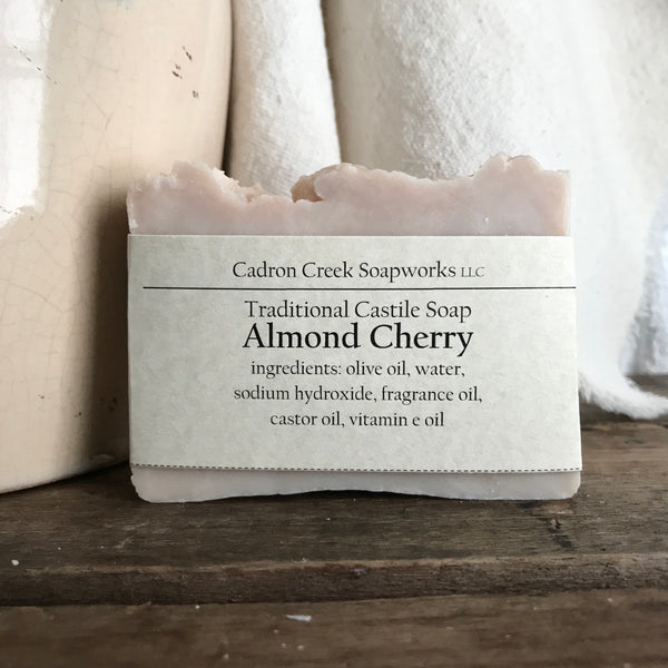 Traditional Castile Almond Cherry Handmade Soap