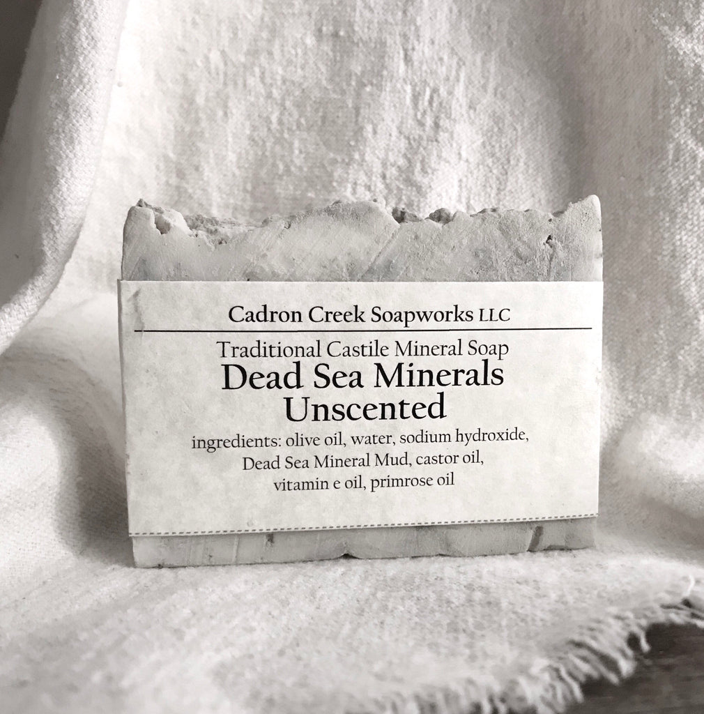 Dead Sea Mineral Clay Unscented Castile Handmade Soap