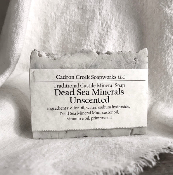Dead Sea Mineral Clay Unscented Castile Handmade Soap