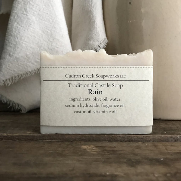 Traditional Castile Rain Scented Handmade Soap