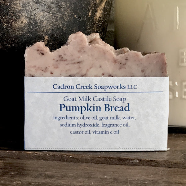Goat Milk Castile Pumpkin Bread Handmade Soap