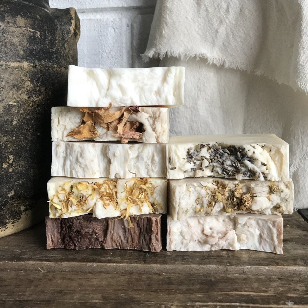 Bulk Soap Set 8, EIGHT Handmade Castile Bar Soaps and Two Soap Decks
