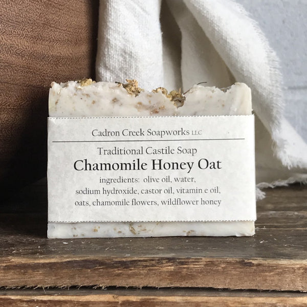 Traditional Castile Chamomile Honey Oat Handmade Soap