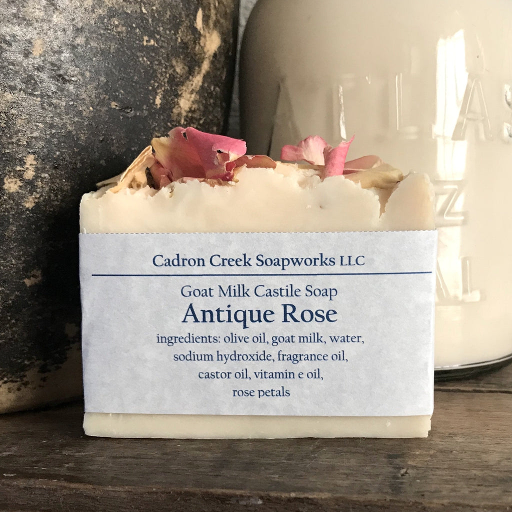 Goat Milk Castile Antique Rose Handmade Soap